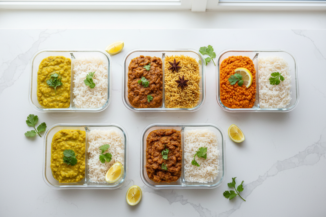 South Indian Meal Prep Guide: 5 Days of Healthy Meals in 2 Hours