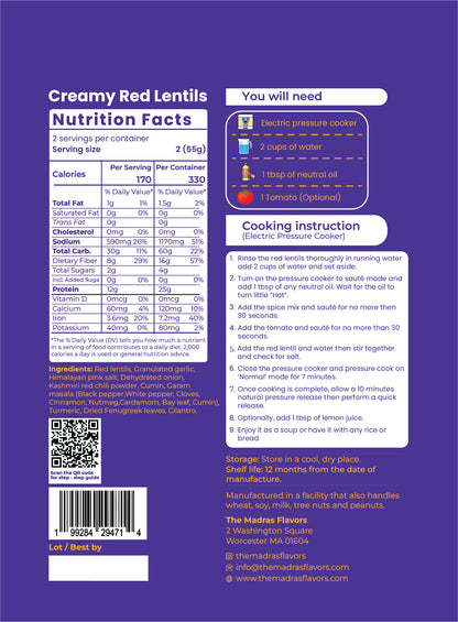 Creamy Red Lentils