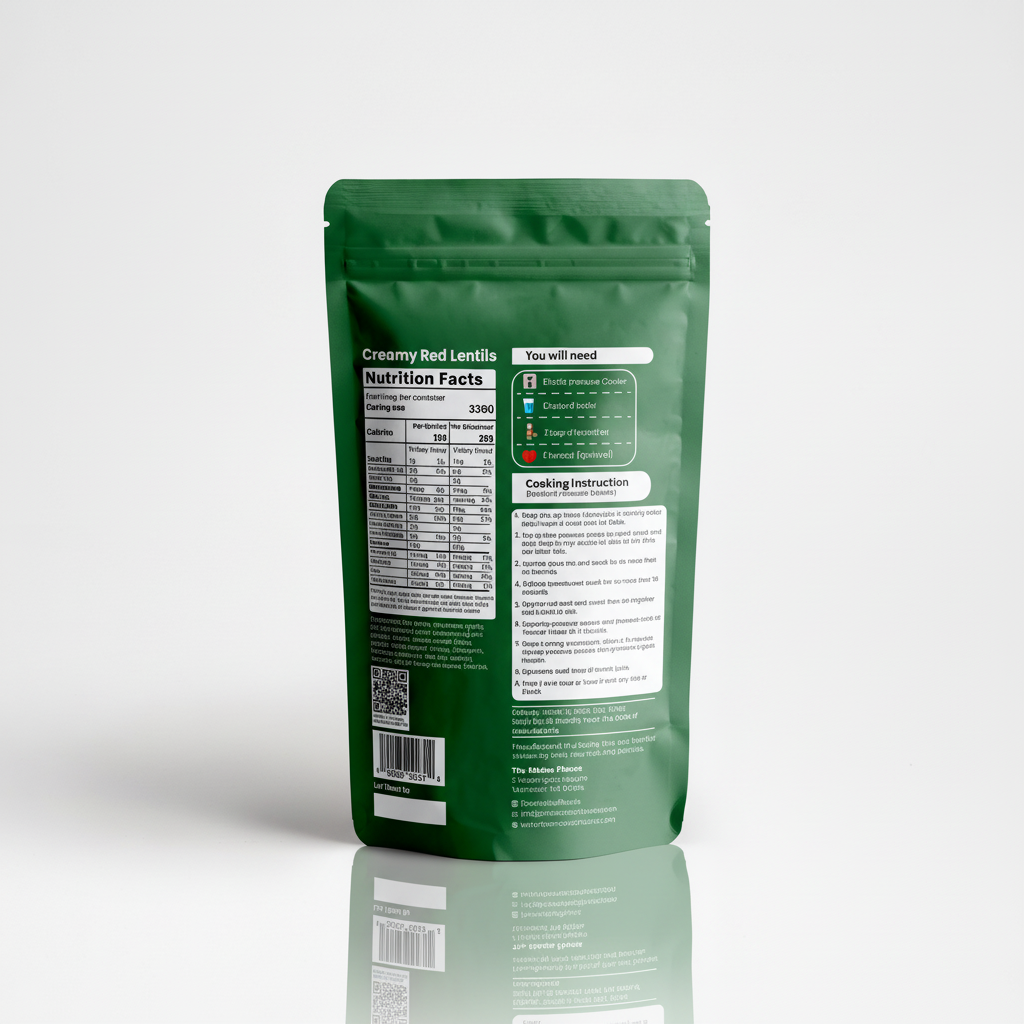 Creamy Red Lentils nutrition facts - protein-rich plant-based meal