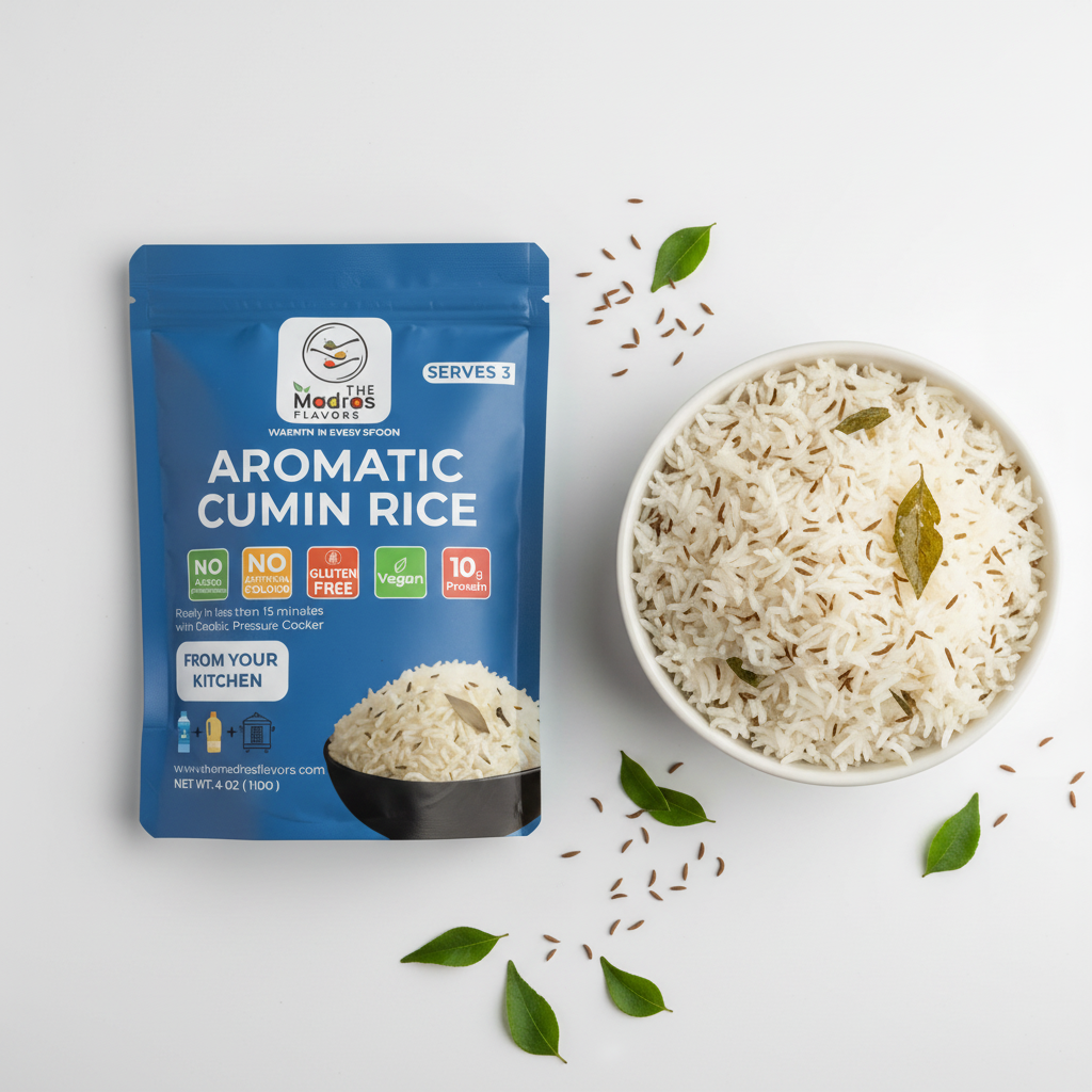 Aromatic Cumin Rice - The Madras Flavors