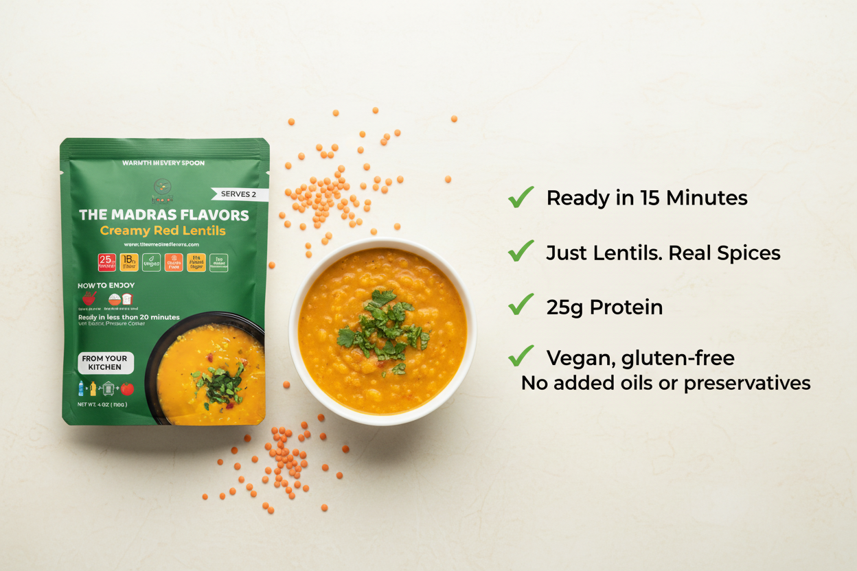 Creamy Red Lentils - No Serves 2